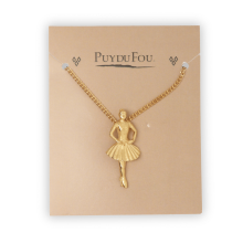 Pendentif danseuse doré Puy du Fou