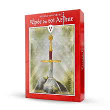 Puzzle l'Epée du Roi Arthur 500 pièces - de face 3/4