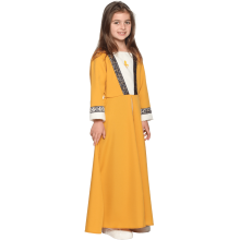 Robe déguisement Jeanne d'Arc portée - face 3/4