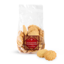 Sachet de galettes vendéennes Armoiries - produit de face + biscuits sortis