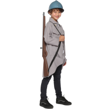 Veste déguisement poilu portée de profil
