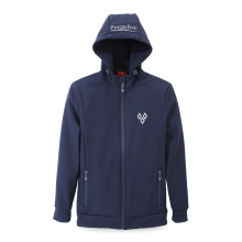 Veste softshell bleue marine pour femme - de face