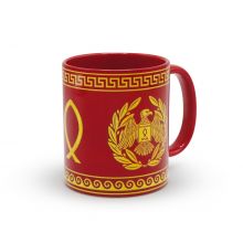 Profil gauche mug rouge Signe du Triomphe