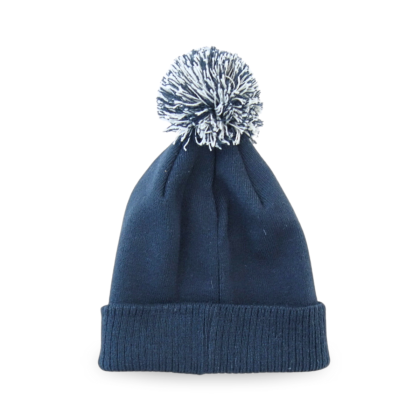 Bonnet pompon bleu Puy du Fou - de derrière