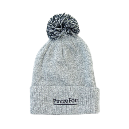 Bonnet pompon gris du Puy du Fou - image détourée