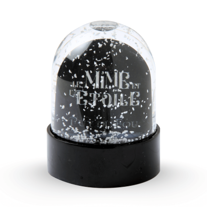 Boule à neige le Mime et l'Etoile - de dos