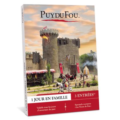Coffret cadeau Puy du Fou en Famille 1 enfant 1 jour