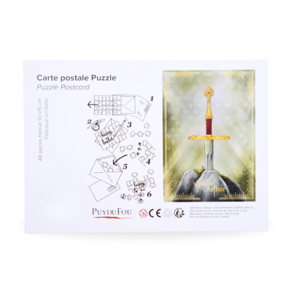 Puzzle Carte postale Epée du Roi Arthur 