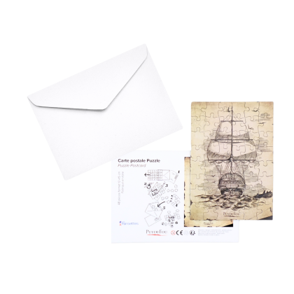 Carte postale puzzle La Pérouse - puzzle + enveloppe