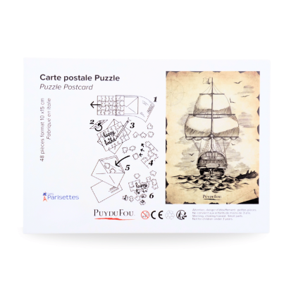 Carte postale puzzle La Pérouse - explications