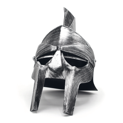 Casque de Gladiateur argenté adulte