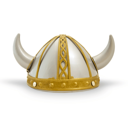 Casque Viking gris doré Puy du Fou