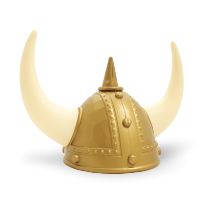 Casque adulte viking doré