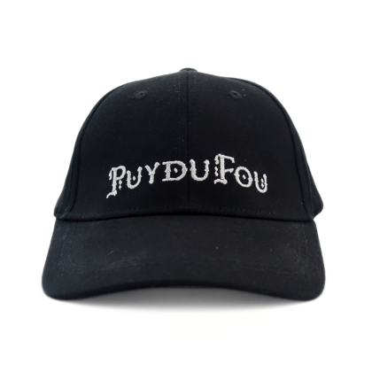 Casquette noire Puy du Fou médiéval - de face
