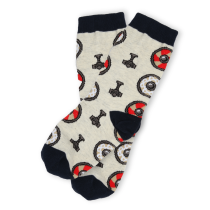 Chaussettes viking enfant - la paire de profil