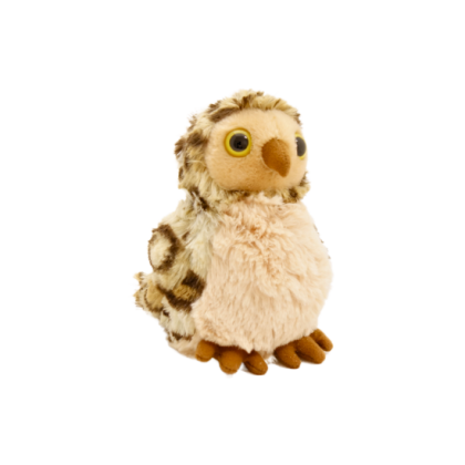 Peluche chouette brune de 19cm