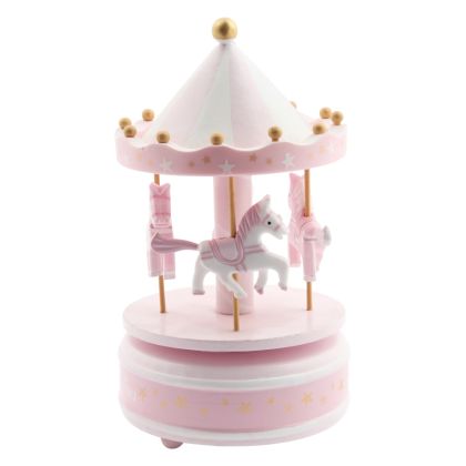 Carrousel musical rose