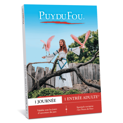 Coffret cadeau Puy du Fou 1 jour au parc pour 1 adulte