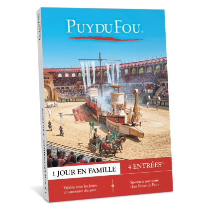 Coffret cadeau Puy du Fou en Famille 2 enfants 1 jour