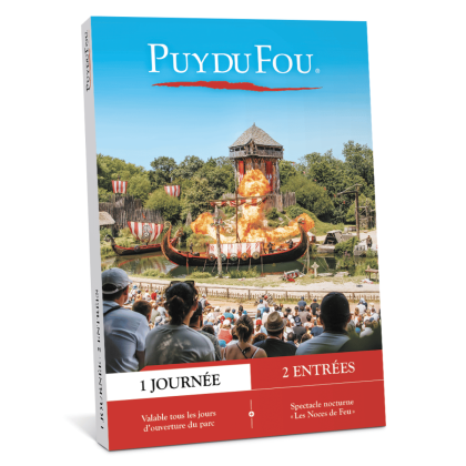 Coffret cadeau Puy du Fou 1 jour au parc pour 2 adultes