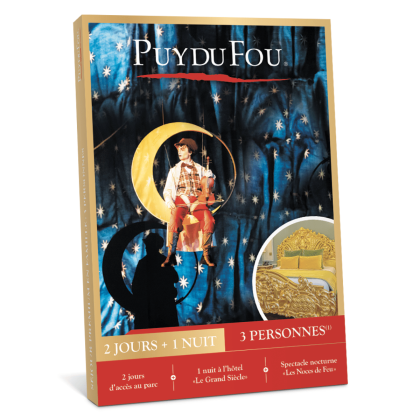 Coffret cadeau séjour Puy du fou 1 nuit 