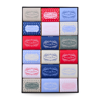 Coffret de 18 mini chocolats Puy du Fou - recto