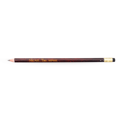 Crayon de bois Signe du Triomphe marron - horizontal