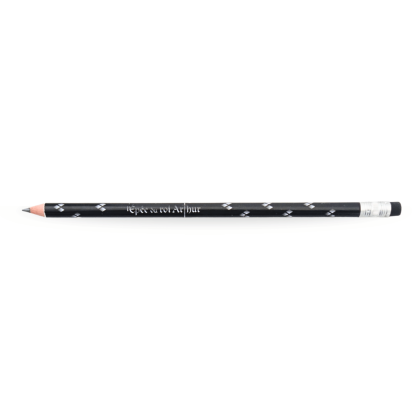 Crayon de bois Epée du Roi Arthur noir - horizontal