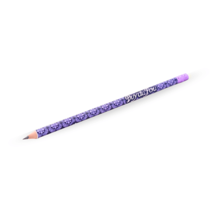 Crayon de bois Noces de Feu violet - de biais