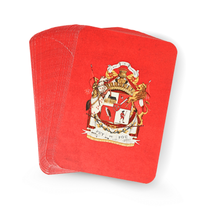 Jeu de cartes armoiries - verso des cartes