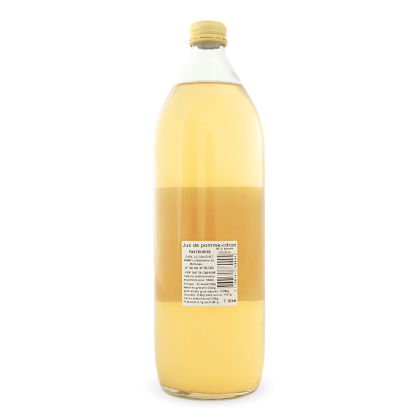 Jus de pomme-citron - bouteille de dos