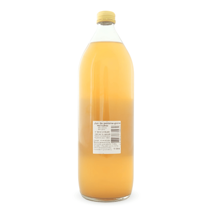 Jus de pomme-poire - bouteille de dos