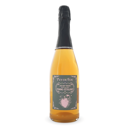 Jus de pomme pétillant - bouteille de face