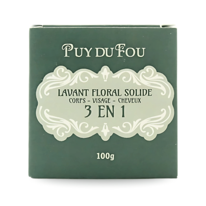 Lavant floral solide 3 en 1 - boite de face