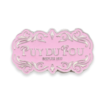 Magnet argenté Puy du Fou 1900 rose