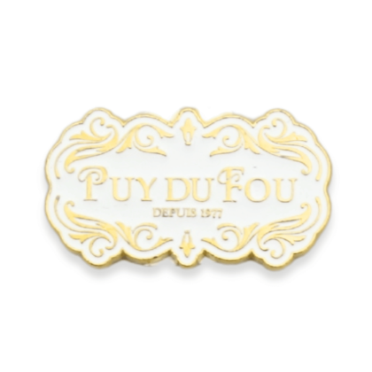 Magnet doré Puy du Fou 1900 blanc