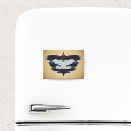 Magnet mat le Bal des Oiseaux Fantômes - sur frigo