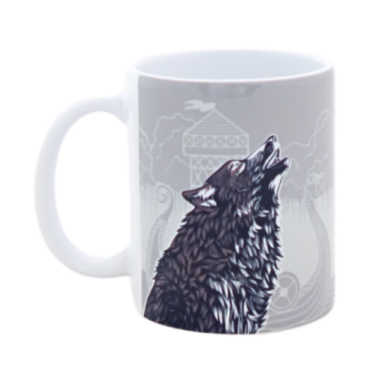 Mug loup gris - image détourée