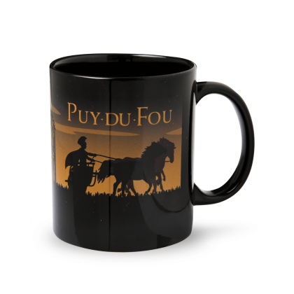 Mug noir le Signe du Triomphe - mug de dos
