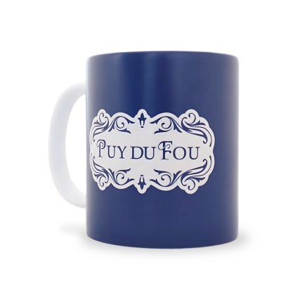 Mug mat Puy du Fou 1900 bleu - mug de 3/4