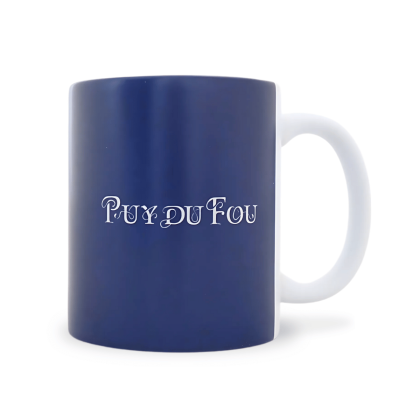 Mug mat Puy du Fou 1900 bleu - mug de dos