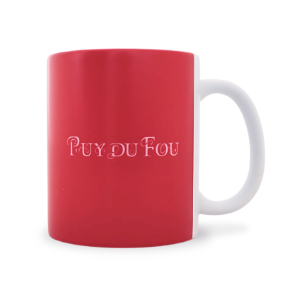 Mug mat Puy du Fou 1900 rose - mug de dos