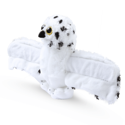 Peluche chouette clap - bracelet ouvert
