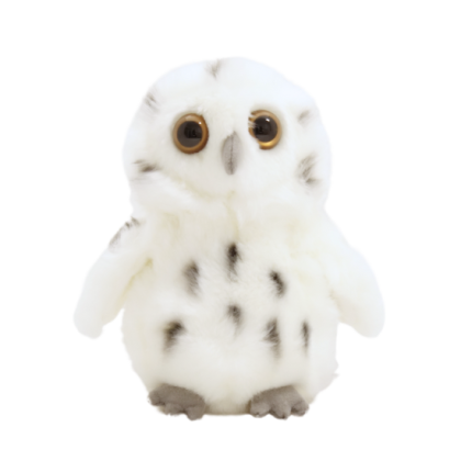 Peluche chouette harfang 15cm