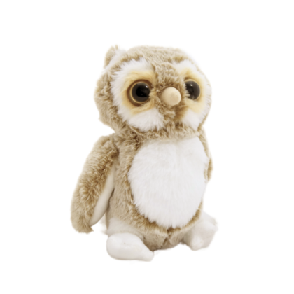 Peluche hibou beige PM 20cm 