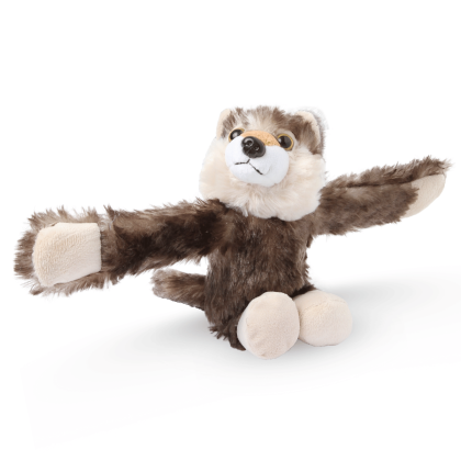 Peluche Loup clap - bracelet ouvert
