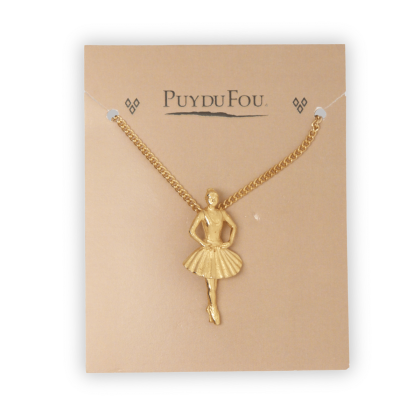 Pendentif danseuse doré Puy du Fou