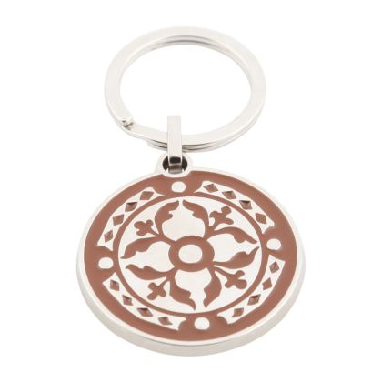 Face porte-clés bouclier viking rouge