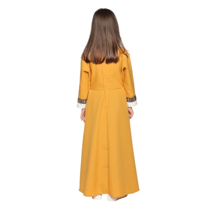 Robe déguisement Jeanne d'Arc portée - dos