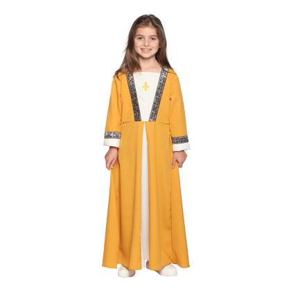Robe déguisement Jeanne d'Arc portée - face